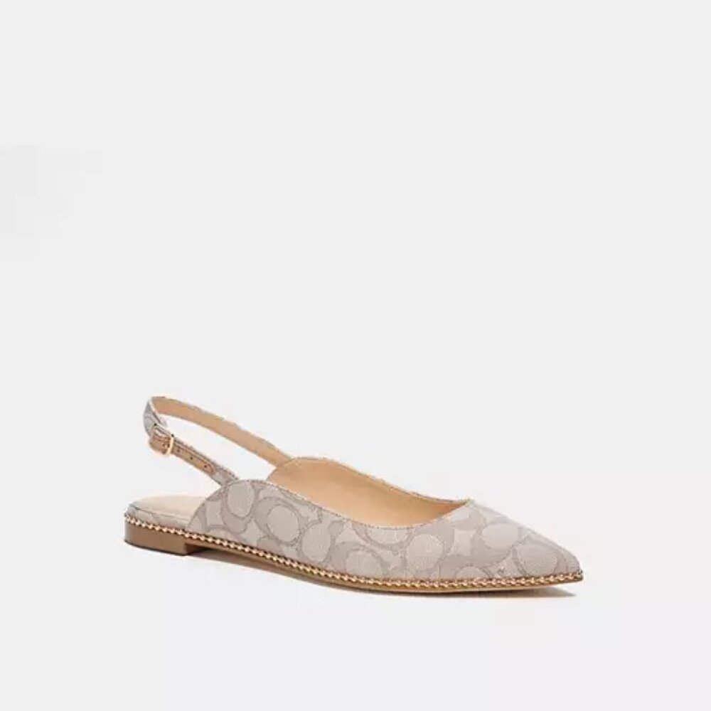 Coach Vae Jacquard Skimmer In Stone  Size 6.5 B